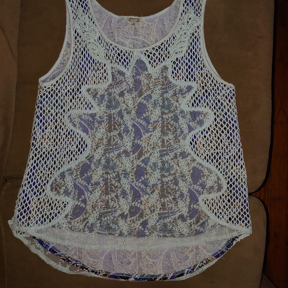 Buckle Gimmicks cotton tank top. Size SM.